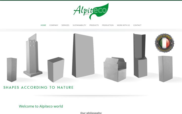 Screenshot of alpitecopackaging.it