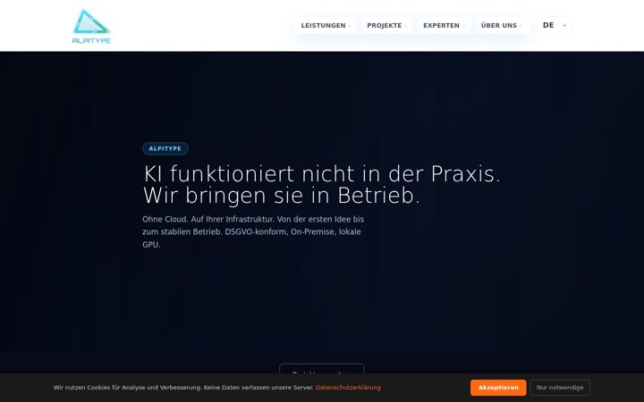 Screenshot of alpitype.de