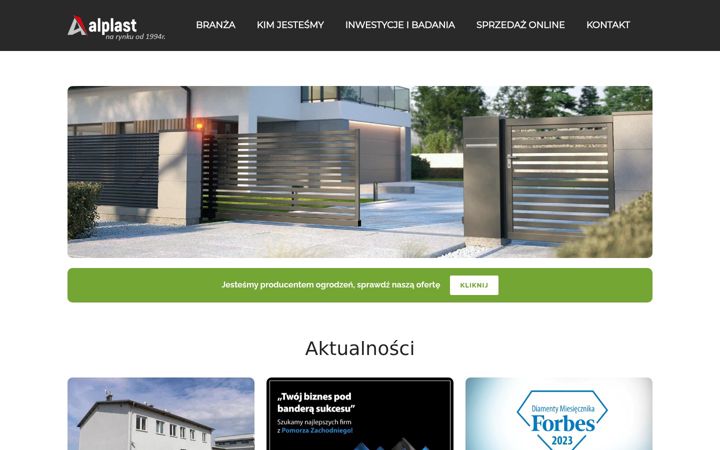 Screenshot of alplast.com.pl
