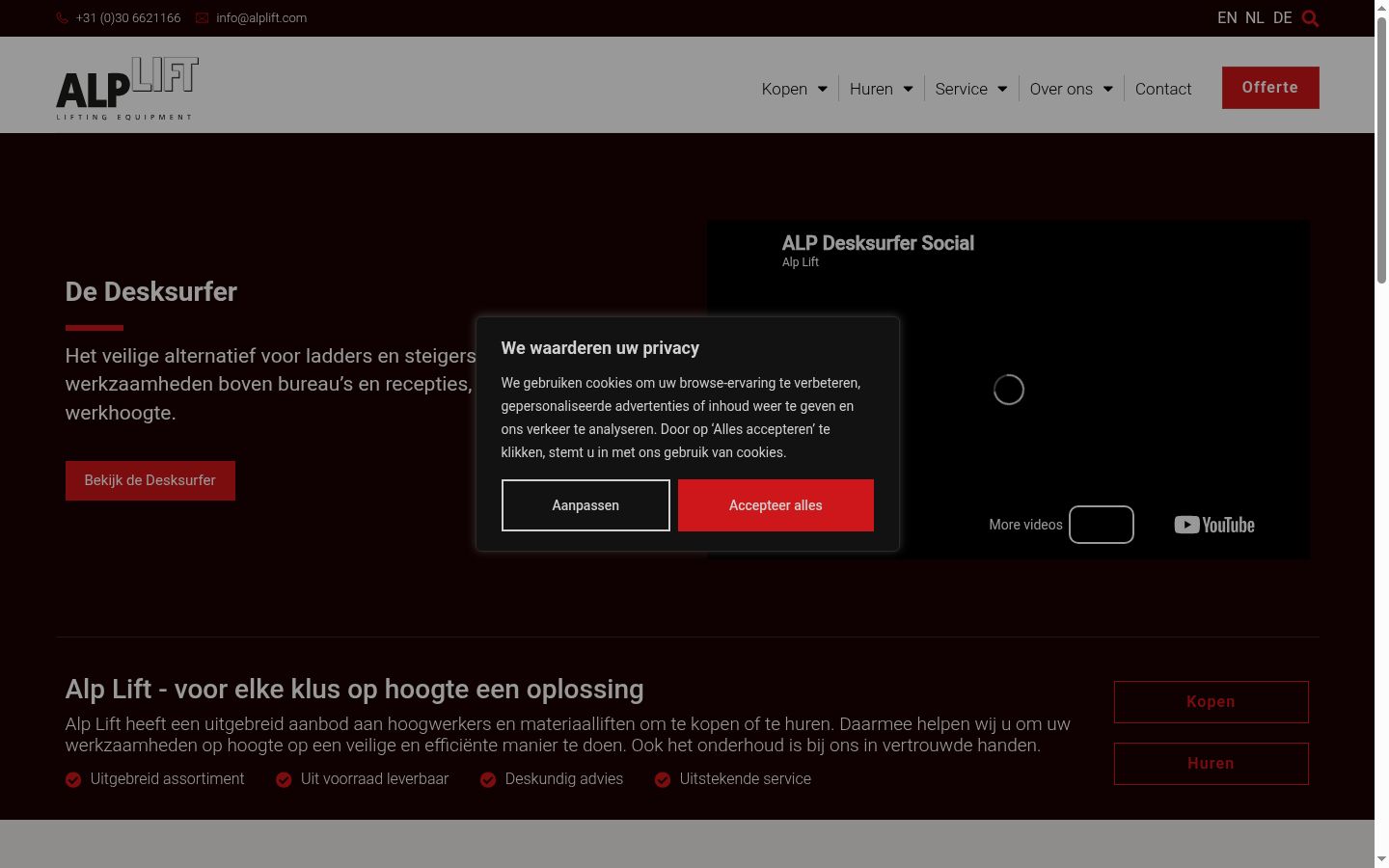 Screenshot tal-banner tal-kunsens muri qabel kwalunkwe interazzjoni