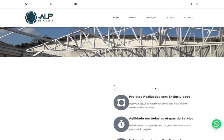 Screenshot of alpmetalurgia.com.br