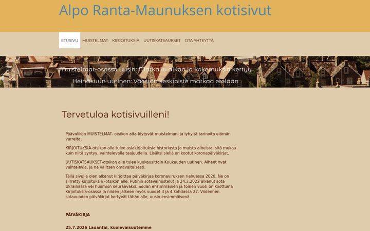 Screenshot of alporantamaunus.com