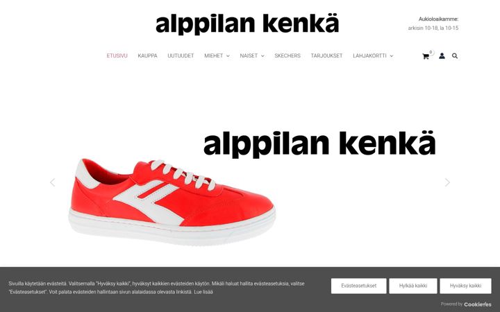 Skjermbilde av alppilankenka.fi