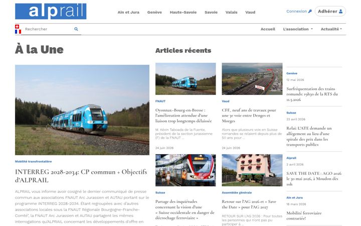 Screenshot of alprail.net