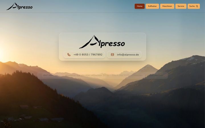 Screenshot του alpresso.de