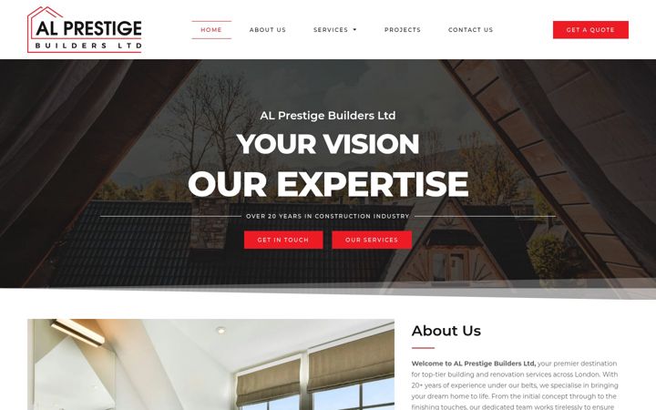 Screenshot του alprestigebuildersltd.co.uk