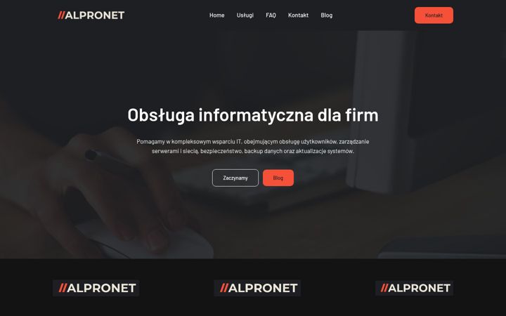 Screenshot of alpronet.pl