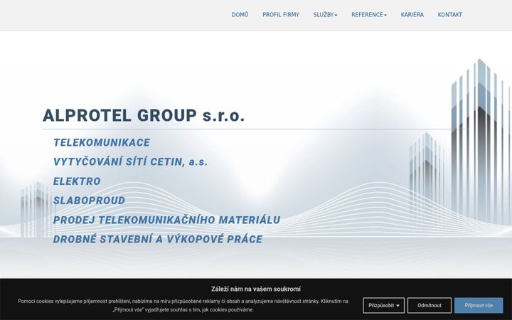 Screenshot of alprotel.cz