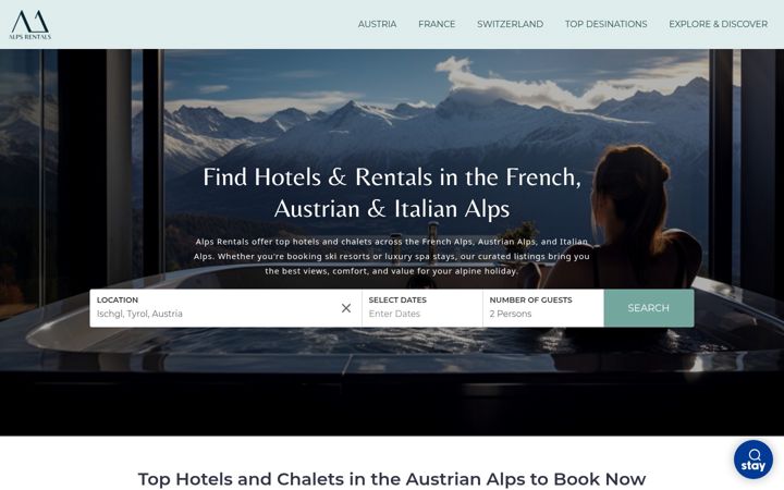 Screenshot of alps-rentals.com