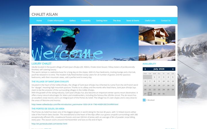 Screenshot of alps-ski-chalet.co.uk