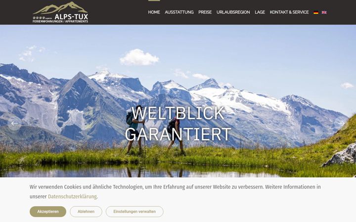 Screenshot of alps-tux.at
