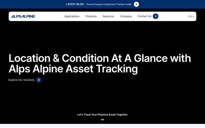 Skärmbild av alpsalpine-assettracking.com