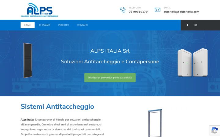 Screenshot of alpsitalia.com