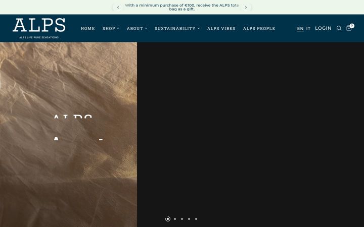 Screenshot of alpslifestyle.com