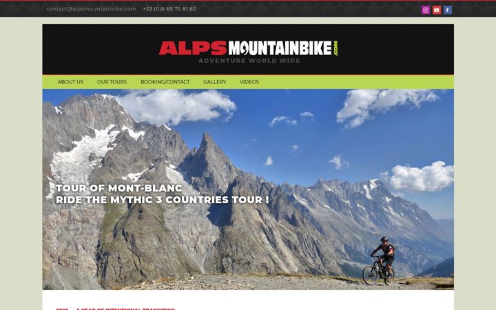 Screenshot of alpsmountainbike.com