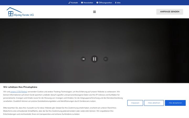Screenshot of alpsteg.ch