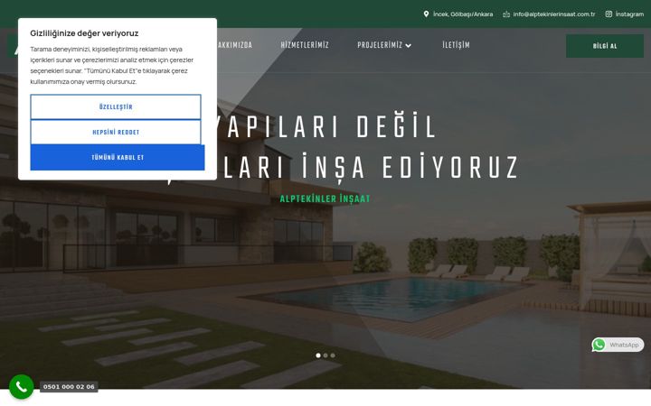 Screenshot of alptekinlerinsaat.com.tr