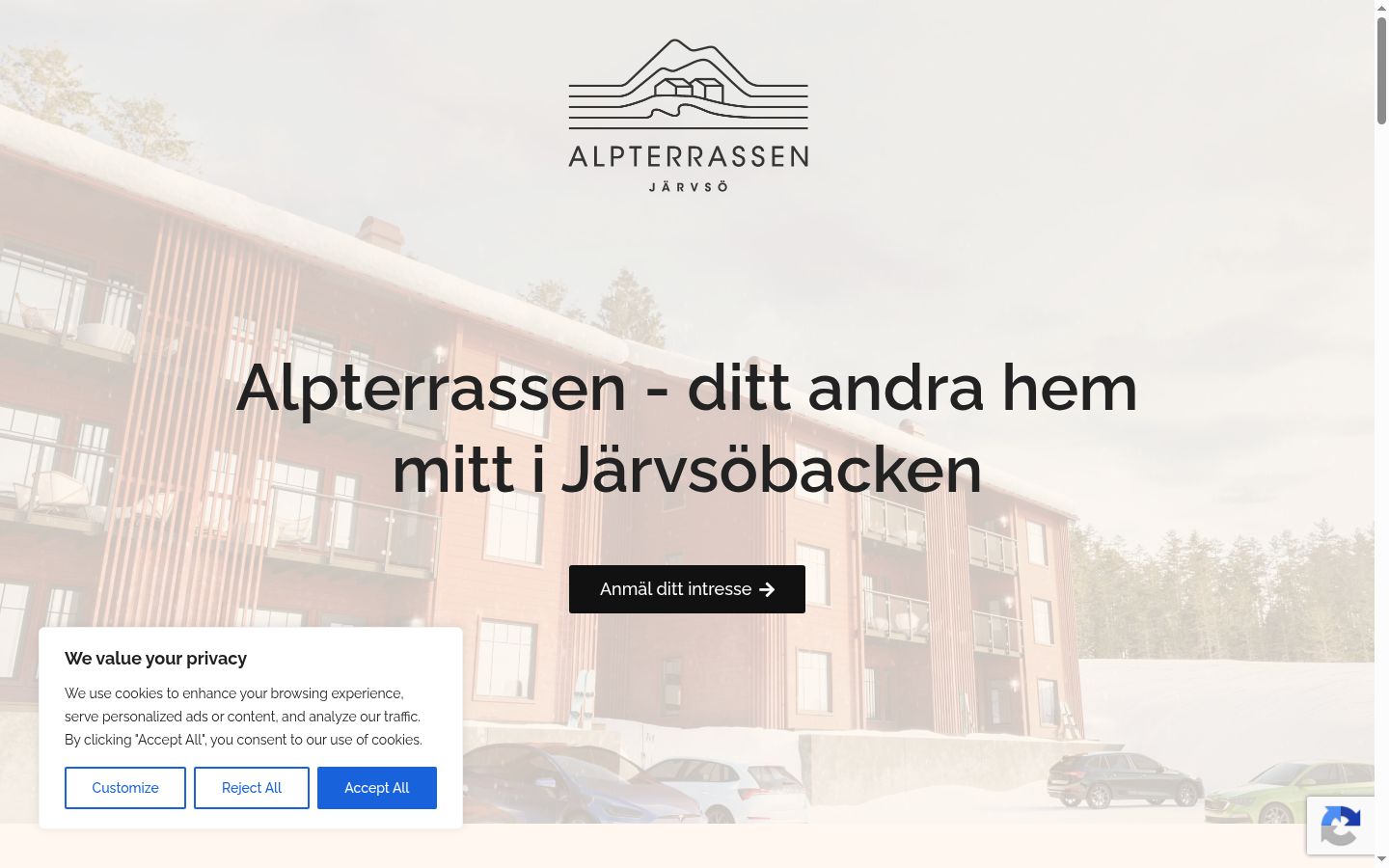 Sutikimo reklamjuostės, rodytos prieš bet kokią sąveiką, ekrano kopija