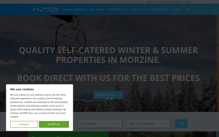 Screenshot van alptitude.com