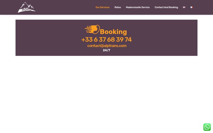 Screenshot van alptrans.com