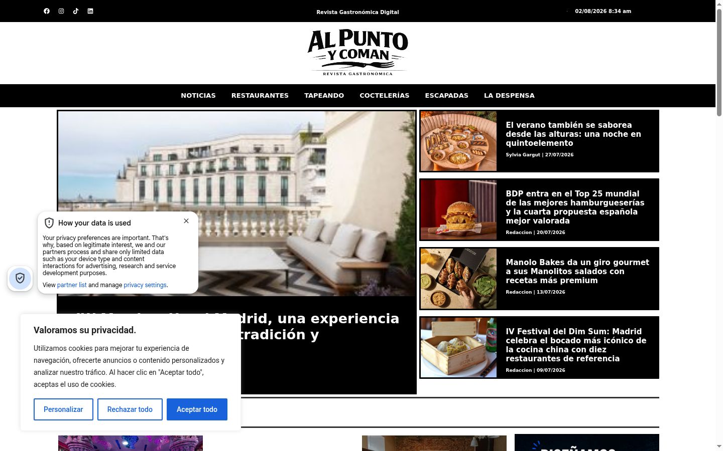 Screenshot tal-banner tal-kunsens muri qabel kwalunkwe interazzjoni