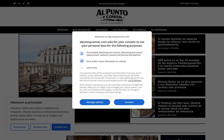 Screenshot of alpuntoycoman.com