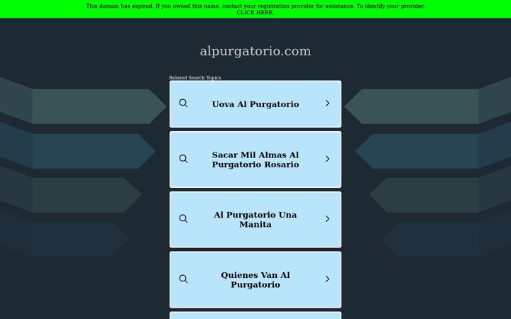 Screenshot of alpurgatorio.com