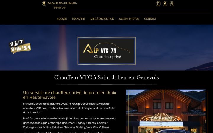 Screenshot of alpvtc74.fr