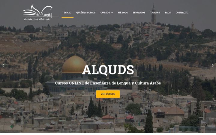 Screenshot of alquds.es