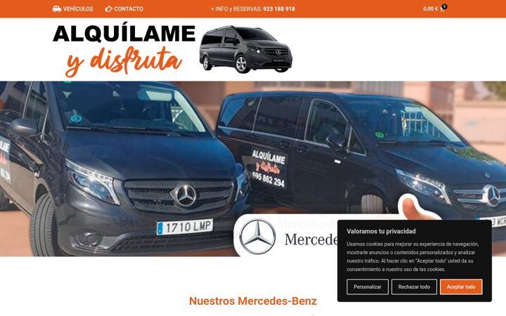 Snimka zaslona za alquilameydisfruta.com
