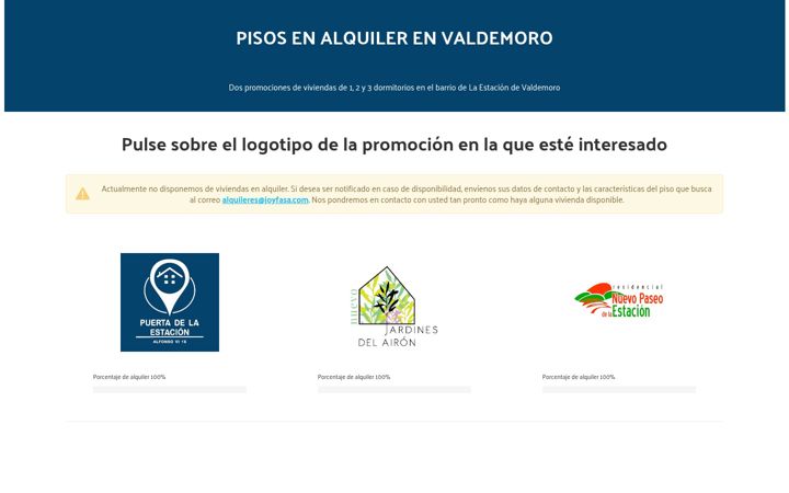 Snimka zaslona za alquilarenvaldemoro.com