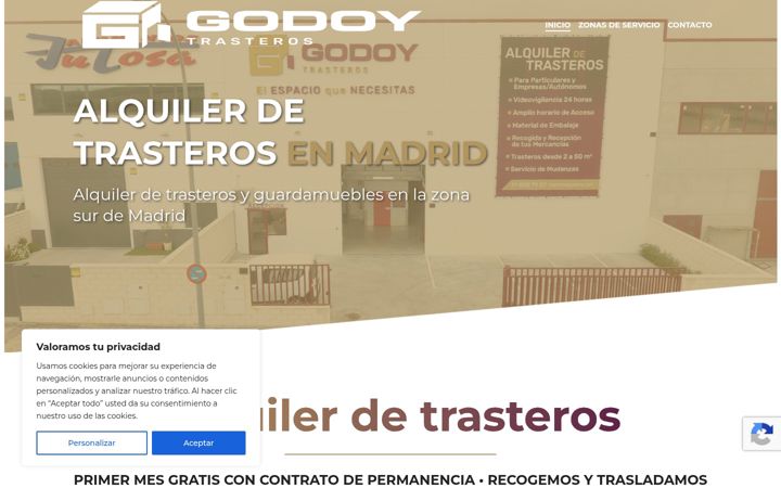 Screenshot of alquilartrasterosenmadrid.es