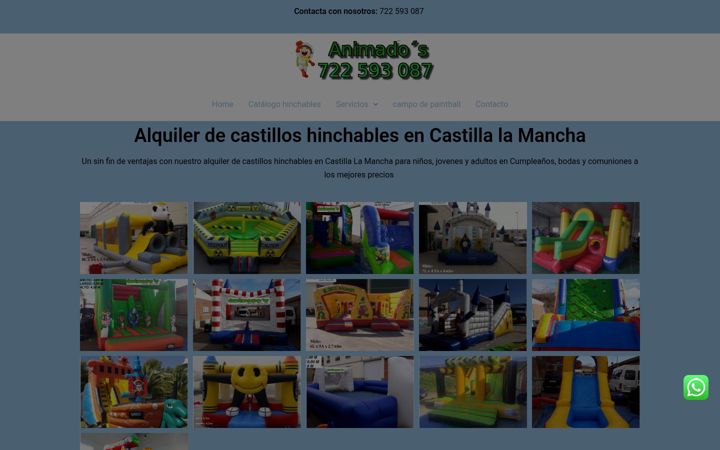 Posnetek zaslona alquilatucastillohinchable.es