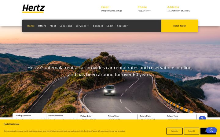 Screenshot of alquilauncarro.com