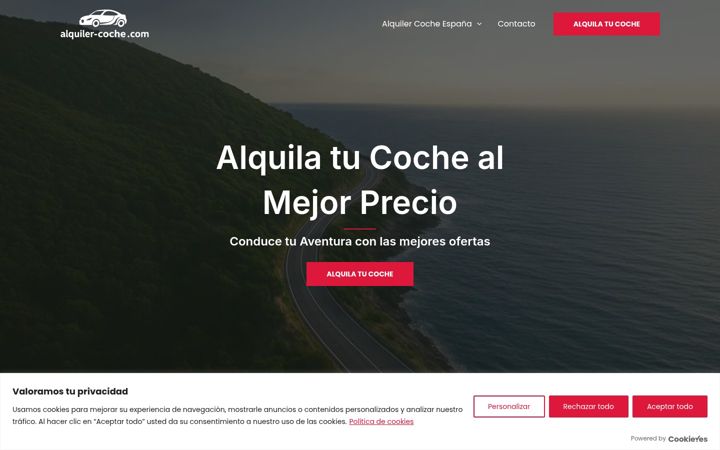 Zrzut ekranu alquiler-coche.com