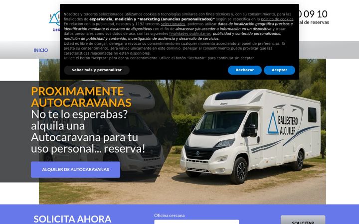 Zrzut ekranu alquiler-vehiculo-industrial.com