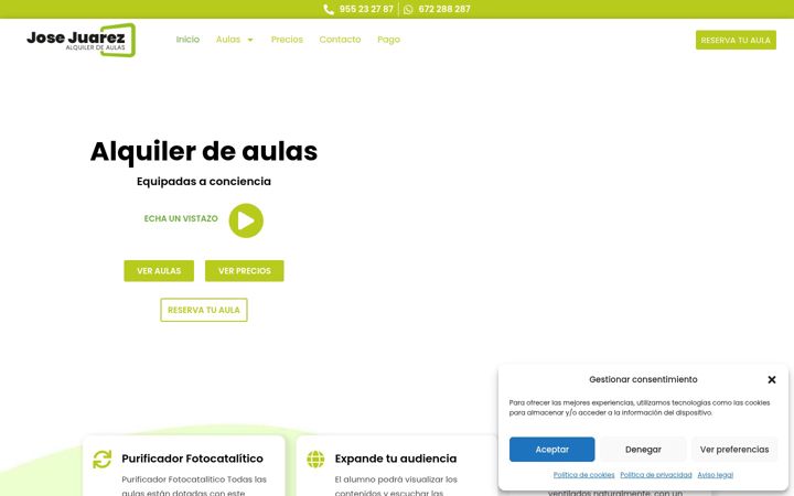 Screenshot of alquileraulassevilla.com