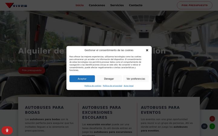 Kuvakaappaus sivustosta alquilerautobusescastellon.es