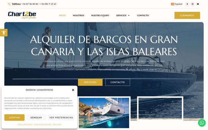 Screenshot του alquilerbarcoencanarias.com