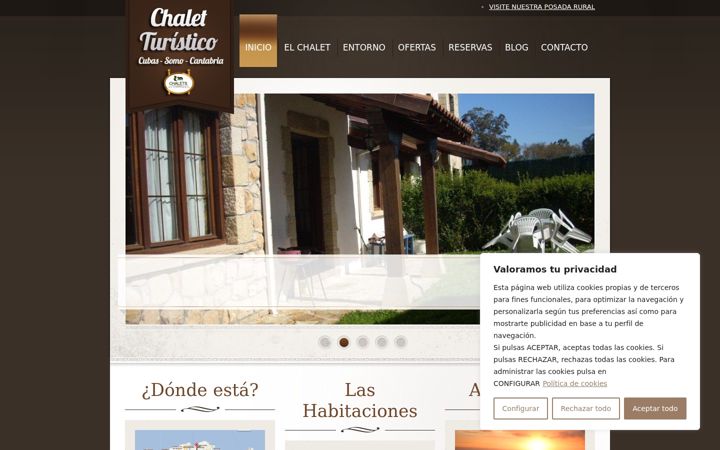 Screenshot of alquilerchaletcantabria.com