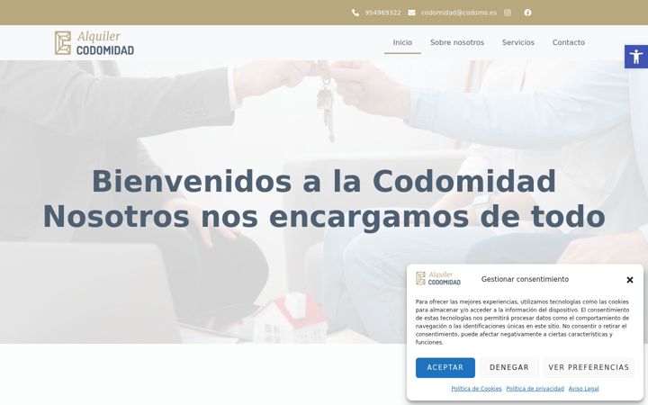Screenshot of alquilercodomidad.com