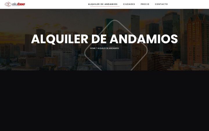 Screenshot of alquilerdeandamios.es