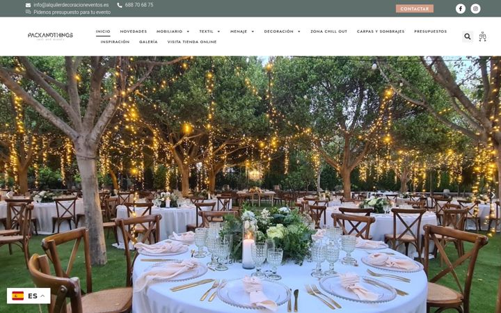 Screenshot of alquilerdecoracioneventos.es