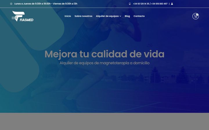 Screenshot of alquilerdemagnetoterapia.es