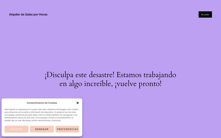 Screenshot of alquilerdesalasporhoras.com