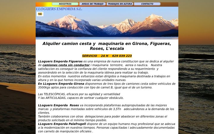 Screenshot of alquilerdmaquinaria.es