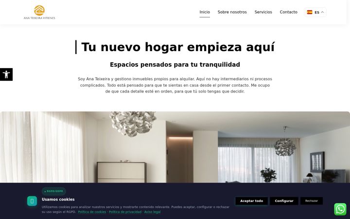 Screenshot of alquileresanateixeira.com