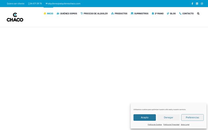 Screenshot of alquilereschaco.com