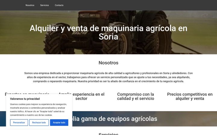 Screenshot of alquileresdemaquinaria.es