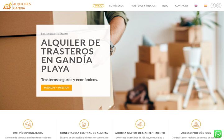 Screenshot of alquileresgandia.com